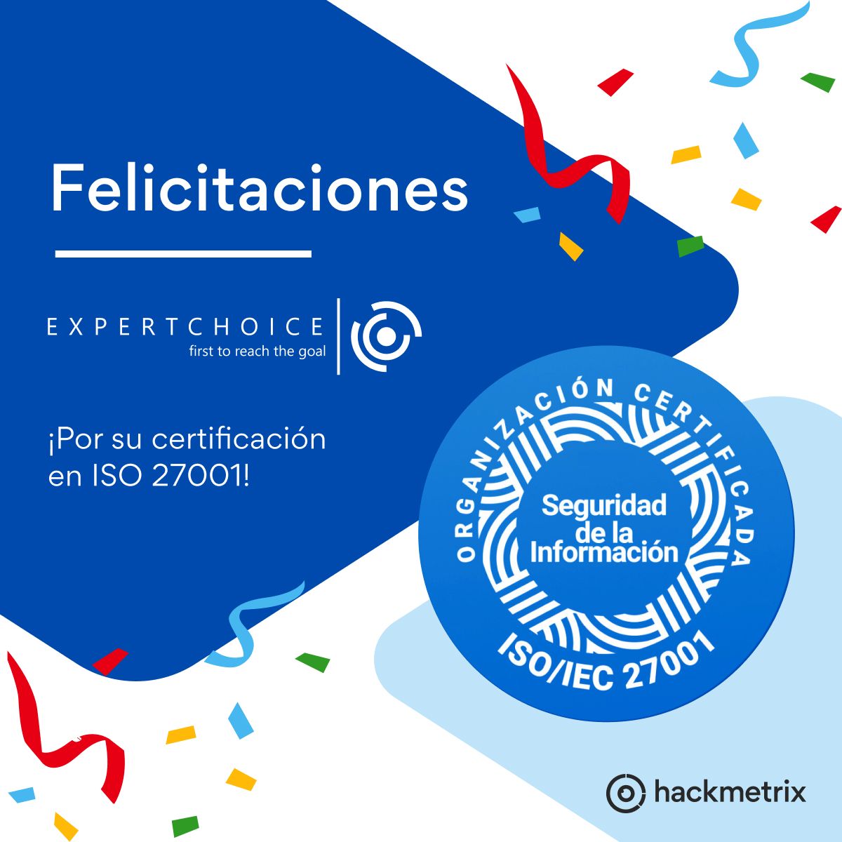 Certificación ISO 27001:2022 de ExpertChoice